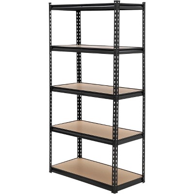 Adjustable 5-Tier Garage Storage Rack, Heavy Duty Industrial Shelving Unit with 2000 Lbs Total Capacity, Metal Utility Organizer, 30"x12"x60"
