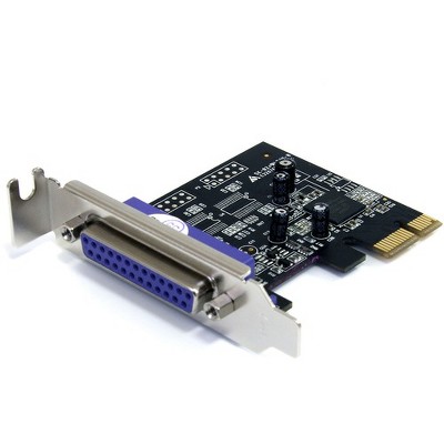StarTech.com 1 Port PCI Express Low Profile Parallel Adapter Card - SPP/EPP/ECP - 1 x 25-pin DB-25 Female Parallel PCI Express x1