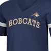 NCAA Montana State Bobcats Women's Mesh Trim V-Neck T-Shirt - 3 of 3