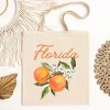 City Creek Prints Florida Flower Colorful Canvas Tote Bag - 15x16 - Natural - 2 of 2