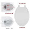 Toilet Seat, Quiet and Soft-Close, Safe PP Material, with Accessories, Easy to Install and Remove, Universal Design, Suitable for Standard Toilets - 3 of 4