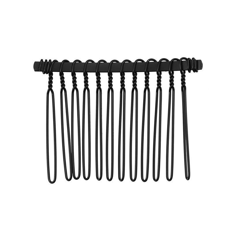 Unique Bargains No Slip Hair Side Combs Accessories Metal Everlasting Luxurious Finish 12Pcs, 5 of 7