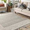Hauteloom Cream Magnaga Wool Blend Braided Tassel Area Rug - 2 of 4