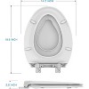 CuisinSmart Toilet Seat with Built-In Potty Training Seat, Toilet Seat with Toddler Seat, Magnetic Kids Toilet Seat - 3 of 4