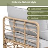7-Pieces Outdoor Wicker Modular Sectional Sofa Set with Coffee Table, Free Combination - 3 of 4