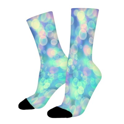 Sparkling Pattern Women Printed Crew Socks Funny Funky Socks Soft Polyester Novelty Gifts for Artists Men