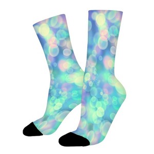 Sparkling Pattern Women Printed Crew Socks Funny Funky Socks Soft Polyester Novelty Gifts for Artists Men - 1 of 1