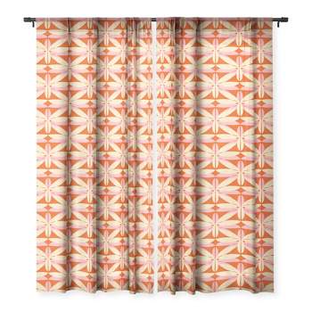 Mirimo Bali Joy Set of 2 Panel Sheer Window Curtain - Deny Designs