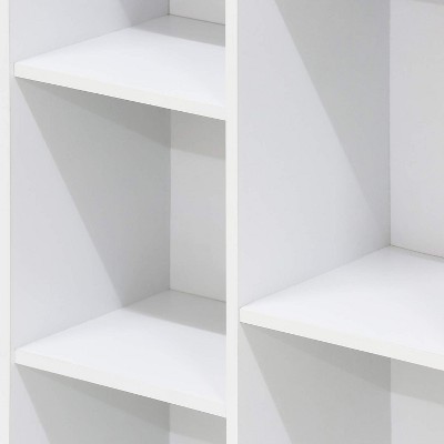 Sleek White Wood 5-Cube Organizer for Chic Storage