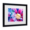 Trademark Fine Art - Deborah Broughton Flower Pink Daisy Dragonfly Matted Framed Art - 3 of 4