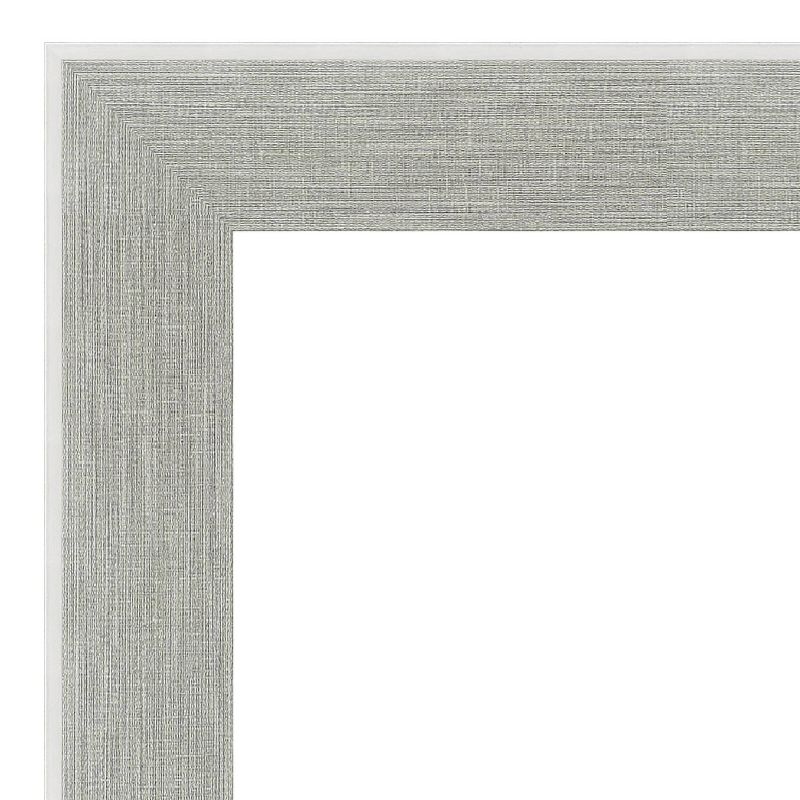 19&#34; x 53&#34; Glam Framed On the Door Mirror Linen Gray - Amanti Art, 3 of 10