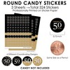 Big Dot of Happiness Adult 50th Birthday - Gold - Birthday Party Small Round Candy Stickers - Party Favor Labels - 324 Count - 3 of 4