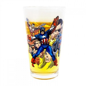 Adult Captain America Comic Characters Pint Glass - 1 of 3