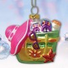 Coastal Beach Bag Glass Christmas Ornament, Ocean Seaside Nautical Home Tree Decoration| OrnamentallyYou - 2 of 4