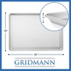 GRIDMANN 18" x 26" Commercial Grade Aluminum Cookie Sheet Baking Tray Pan Full Sheet - 3 of 4