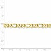 Black Bow Jewelry Men's 5.35mm 10k Yellow Gold Hollow Figaro Chain Necklace - 4 of 4