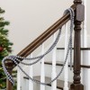 Kurt Adler Wooden Round Beaded Garland, Distressed Gray, 9ft - 3 of 3