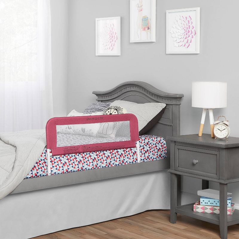 Dream On Me 3D Linen fabric and Mesh Security Bed Rail, 1 of 6