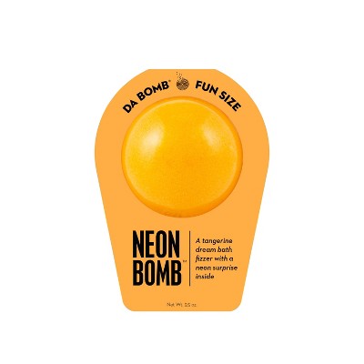 Da Bomb Bath Fizzers Neon Orange Bath Bomb - 3.5oz