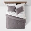 Washed Cotton Sateen Comforter & Sham Set - Threshold™ - image 3 of 4