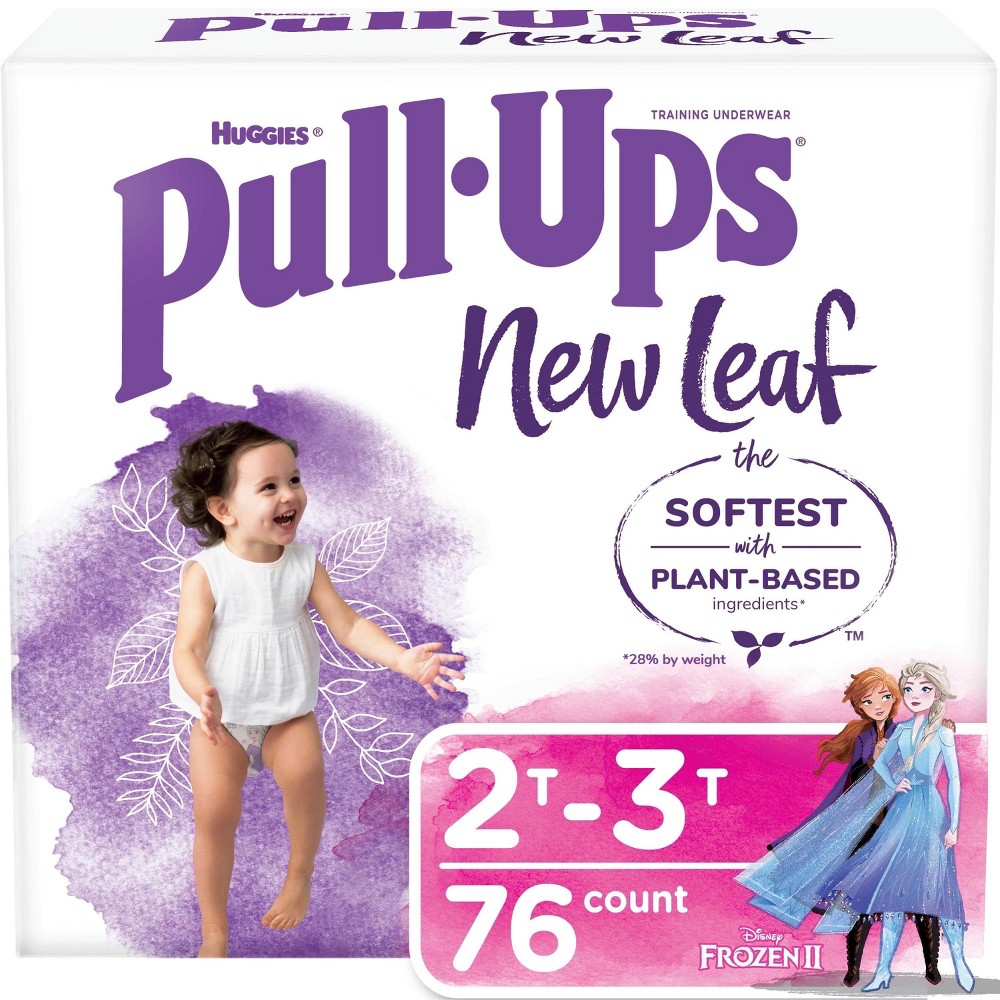 Huggies Pull Ups New Leaf Girls' Training Pants - Size 2T-3T - 76ct