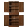 SKRAN 4 Door Storage Cabinet with 1 Drawer and with 4 Adjustable Inner Shelves, Natural Rattan Furniture for Living Room, Bedroom, Nursery - 4 of 4