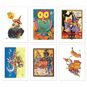 Mary Engelbreit Whimsical Halloween Magic Postcard, Set of 6 - 1 of 4