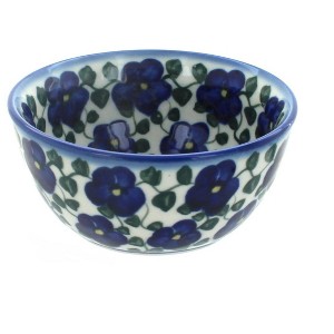 Blue Rose Polish Pottery 12A WR Unikat Dessert Bowl - 1 of 1