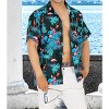 HAPPY BAY Men's Hawaiian Short Sleeve Button Down Shirt Mens Party Shirts Casual Vacation Summer Tropical Island Shirts for Men - 3 of 4