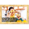PosterPalooza | Shabby Chic Yellow Picture Frame - UV Acrylic, Backing Board, Hanging Hardware Included - 2 of 4