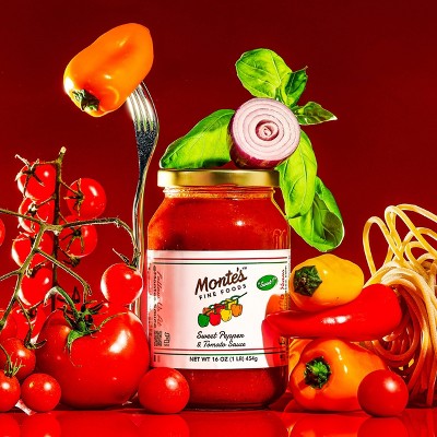 Monte's Tomato and Sweet Pepper Sauce - 24oz