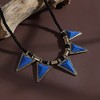 SOHI Women's Electric Blue Party Stone Statement Necklace - 3 of 4