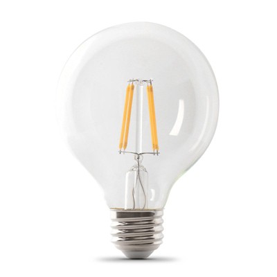 Clear Globe G25 LED Filament Bulb, 100W Equivalent, 3-Pack