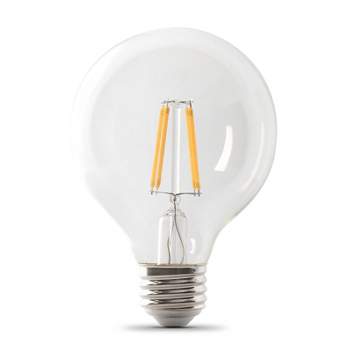Feit Electric G25 E26 (Medium) Filament LED Bulb Daylight 100 Watt Equivalence 3 pk