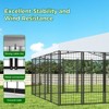 XBRIGH Large, medium and small black square dog crate for outdoor and lawn use with UV cover for outdoor backyard farms - 4 of 4