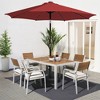 Hyleory 9FT Lighted Market Umbrella for All Seasons/ Size: 91.2" H x 108" W x 108" D - 2 of 4