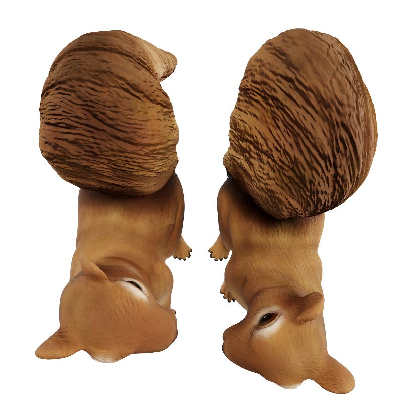 Nature Spring Resin Squirrel Garden Statues - Outdoor Decor Animal Figurines - Set of 2, 3 of 7