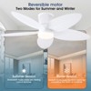42 Inches Flush Mount Palm Leaf Ceiling Fan - 4 of 4