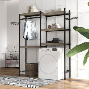 CuisinSmart 5-Tier Laundry Room Shelves, Heavy Duty Washer Dryer Shelf, Freestanding Laundry Drying Rack for Home balcony - 1 of 4