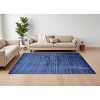 Blue Chevron Hand Woven Area Rug - 2 of 4