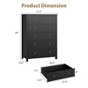 4-Drawer Dresser for Bedroom, White Modern Tall Chest of Drawers - Storage Dresser with Anti-Tip Design - 2 of 4
