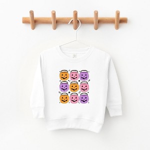The Juniper Shop Halloween Candy Bucket Chart Toddler Graphic Sweatshirt - 1 of 3