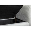 CAVINAS Storage Bench Ottoman with Storage Velvet Fabric Gold Metal Trim Strip - 4 of 4