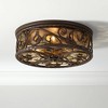 John Timberland Casa Seville Rustic Farmhouse Flush Mount Outdoor Ceiling Light Fixture Dark Walnut 5" Champagne Water Glass for Post Exterior Barn - 2 of 4