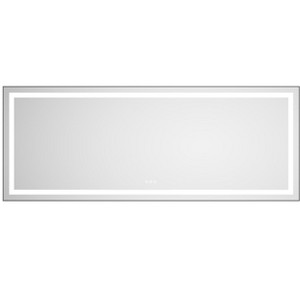 Ridstar 72 in. W x 28 in. H Gray Rectangular Bathroom Mirror with LED Lights - 1 of 4