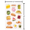 140ct Funny Food Stickers: Carlton Cards Scrapbook & Holiday Labels, Puffy Animal Theme, 8 Sheets - 4 of 4