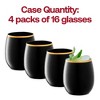 Smarty Had A Party 12 oz. Black w/ Gold Stemless Plastic Wine Glasses - 64 pcs - 4 of 4