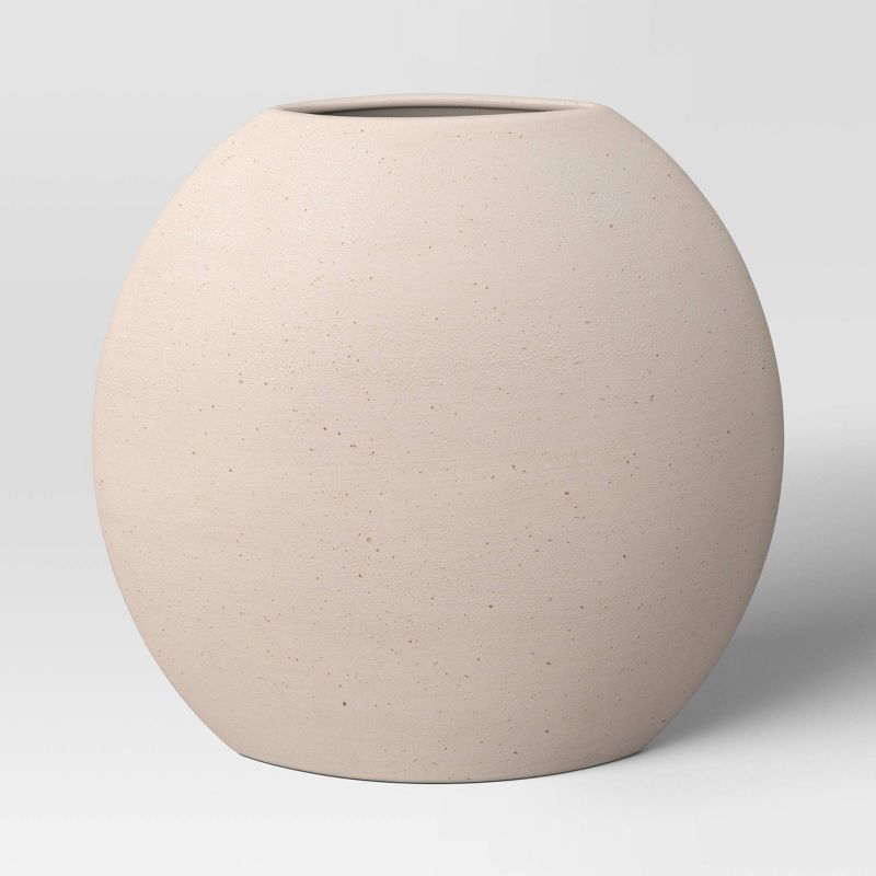 Large Ceramic Disc Vase - Threshold&#8482;, 1 of 8