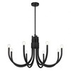Savoy House Sorrento 8 - Light Chandelier in  Matte Black - 2 of 3