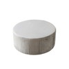 Emerson Round Ottoman Velvet Gray - ACEssentials: Chic Pleated, No Assembly, 330lb Capacity - 3 of 4